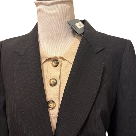 The Limited Black Pinstripe Blazer classic style new with tags retail price $198 - Picture 6 of 10